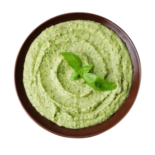 Hummus de pesto