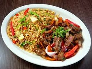 Lomo saltado y chaufa