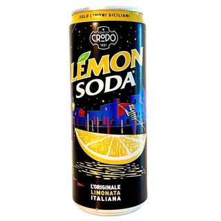 Lemon soda in lattina