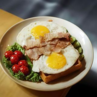 Вафля з яєшнею та грибами  (380г)