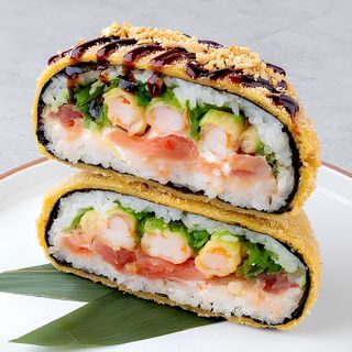 Суші-бургер креветка-тунець  355г.