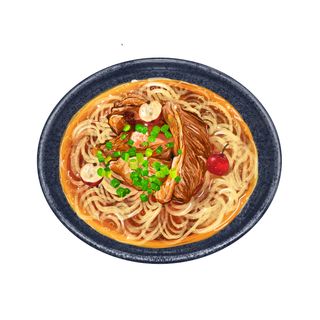 Spaghetti con manzo e pomodoro