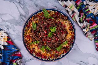 Плов с гранатом и мятой