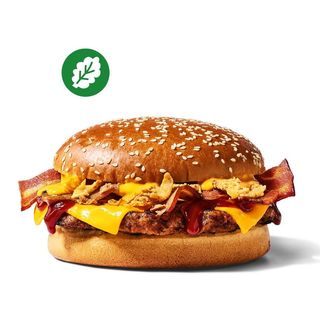 Plant-Based Cheesy BBQ Burger