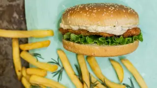 Crunchy burger