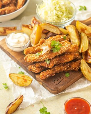 Pohovani pileći štapići 350g