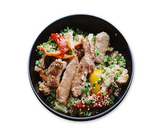 Рис зі свининою