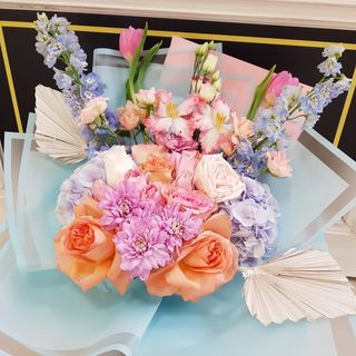 Buchet pastel “ Inima calda” b 18