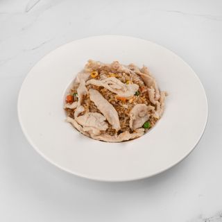 Zapečena riža s piletinom, jajima i povrćem