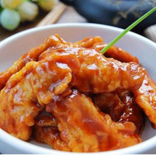 92- Lomo de cerdo con piña en salsa agridulce