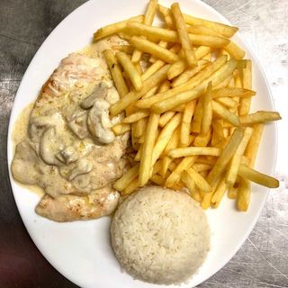 Bife de Peru com Cogumelos
