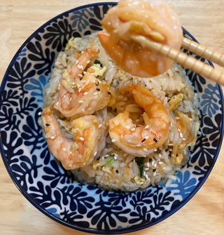 Arroz Frito Con Langostinos 