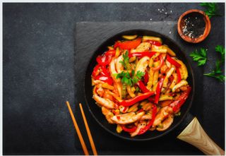 144. Pollo Con Touchi Poco Picante