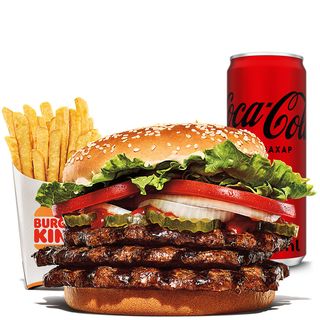 Троен Whopper® Меню (882г)