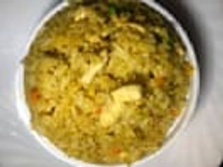 arroz frito con tres delicias y curry