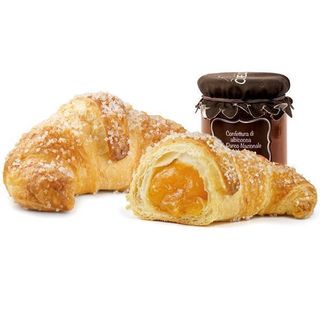Cornetto farcito alla marmellata di albicocche