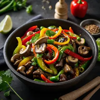 Wok De Verduras Con Jengibre Y Salsa Teriyaki