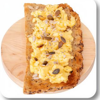 Tostada con Huevos Y Semillas