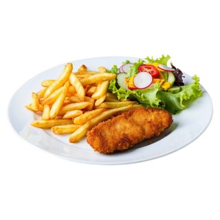 105. Plato Combinado Con Milanesa