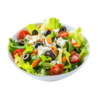 2.Ensalada Lechuga De Tomate Con Zanahoria Y Aceitunas