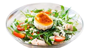 Ensalada de rulo de cabra