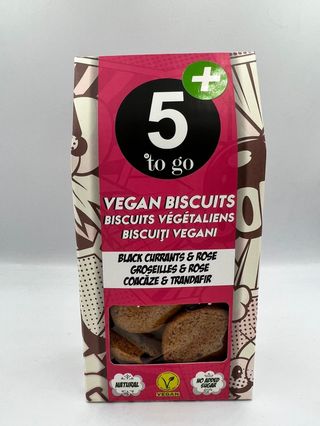 Biscuiți vegani cu coacăze și trandafir