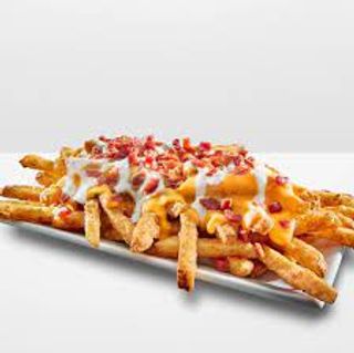 Patatine, cheddar e bacon