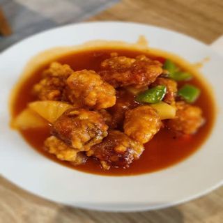 酸甜鸡柳 Pollo en Salsa Agridulce