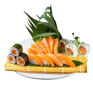 209. Sushi sashimi salmone misto