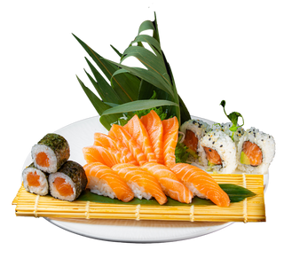 209. Sushi sashimi salmone misto