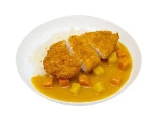 Хрустящая курочка с соусом карри и рисом 