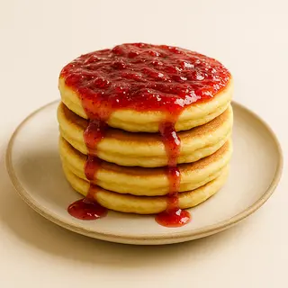 Tortita Con Mermelada De Fresa