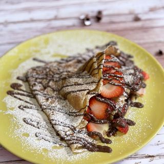 Crepe Morangos e Nutella