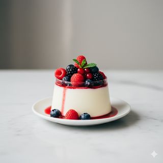 Panna cotta ai frutti di bosco