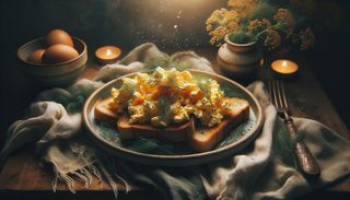 Toast cu scrob și mărar