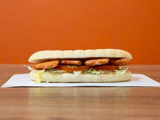 Barbecue baguette - menù