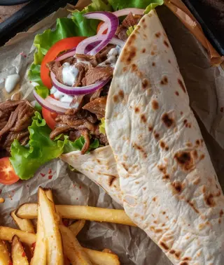 Menú doner vegetal