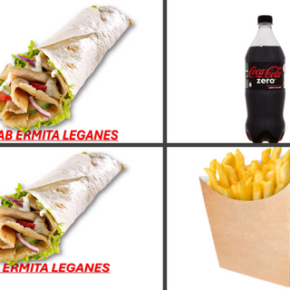 OFERTA 2 DURUM 1 PATATAS GRANDE Y BEBIDA DE 1L