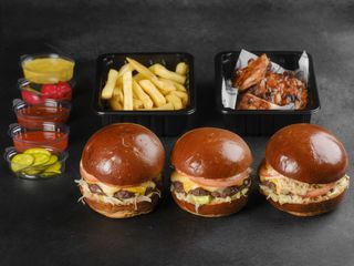 КОМБО ДАБЛ БУРГЕРИ ТА РЕБРА, ХL