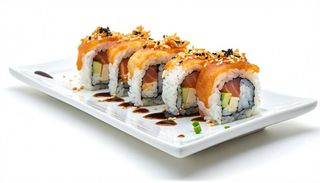 218. Sake tempura roll