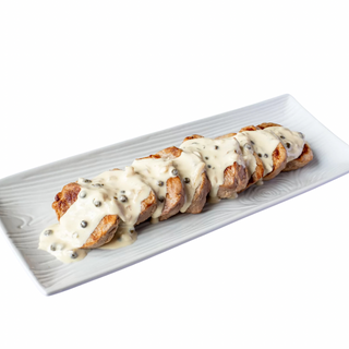 Solomillo de cerdo a la pimienta 