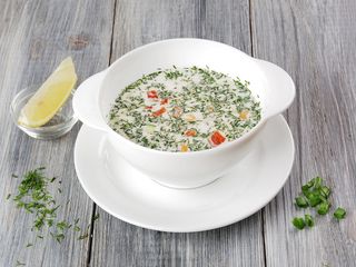 Окрошка з лососем (250g)
