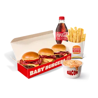 Menu Baby Burgers + King Dippin’ 