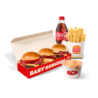 Menu Baby Burgers + King Dippin’ 