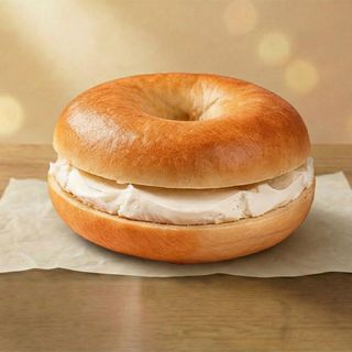 ბეიგელი მდნარი ყველით