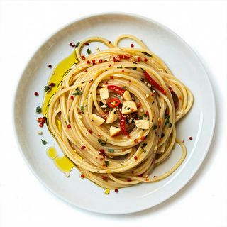 Spaghetti ajo, olio e peperoncino