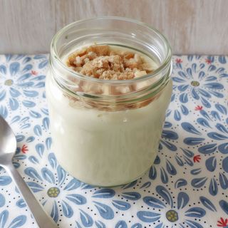 PUDDING DE GALLETA CON CHOCOLATE BLANCO