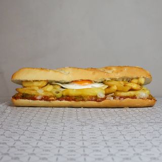 Bocadillo kafteji (vegetariano)