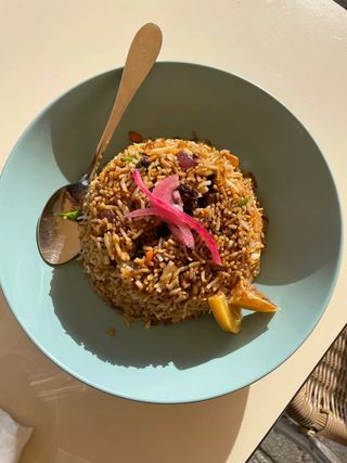 Arroz Frito com Frango do Nepal