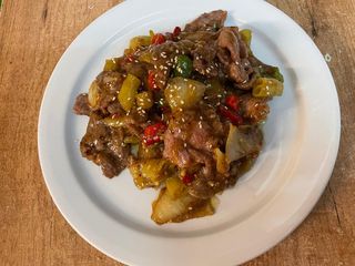 Ternera Con Pimientos